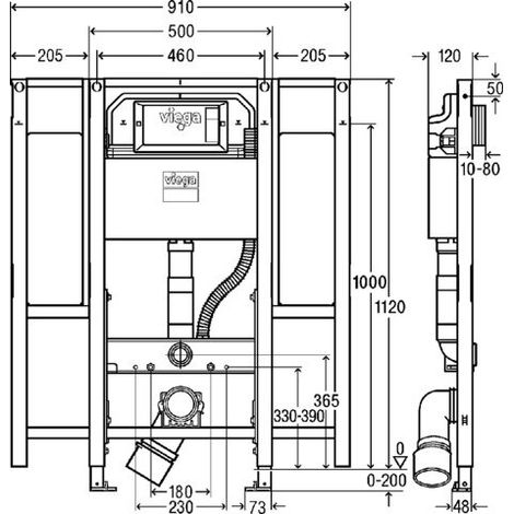 VIEGA 793074 Éléments WC Prevista Dry (1/3)