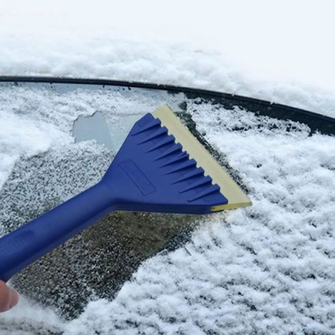 Grattoir pare Brise Voiture Raclette Antigivre,Grattoir à glace de voiture Brise-glace Nettoyage Grattoir Voiture Rapide Voiture. (1/2)