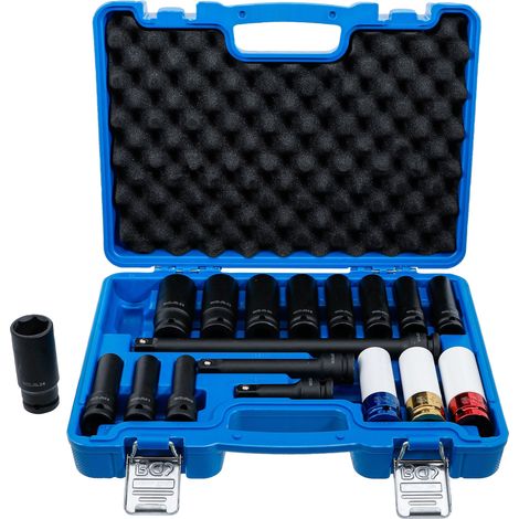 BGS Set di bussole compatto in acciaio 10-24 mm 1/2" (1/4)