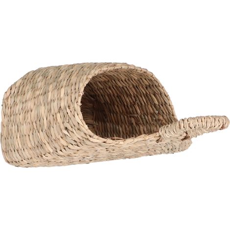 Panier suspendu en jonc de mer tressé, panier de rangement mural pour la décoration de la maison et du jardin (1/5)