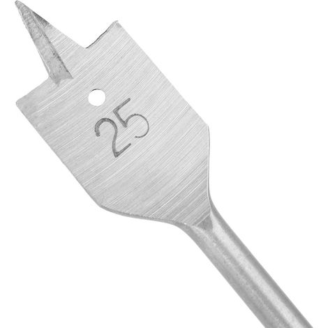 Jeu de 6 forets plats pour le travail du bois, forets à trois pointes, scie cloche pour le travail du bois, outil de perçage à queue hexagonale 10-25 mm (1/5)