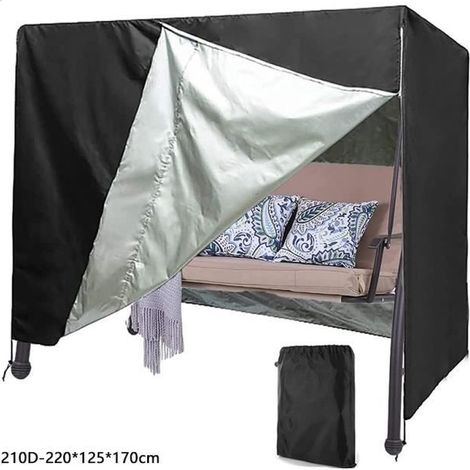 Housse de Protection - Balancelle de Jardin 3 Places - Imperméable - Résistant aux UV - 220x170x125cm (1/4)