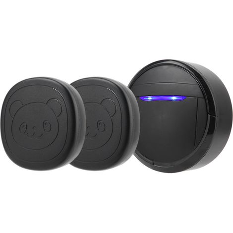 Sonnette de porte pour chien sans fil étanche à bouton tactile avec fonction SOS, 2 émetteurs et 1 récepteur (UE) (1/5)