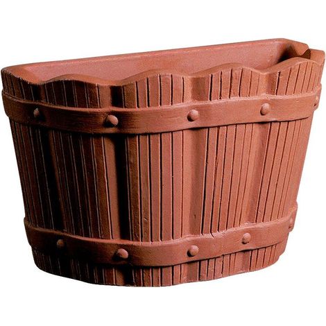 Gerla a Botte in resina 39 cm. Terracotta
