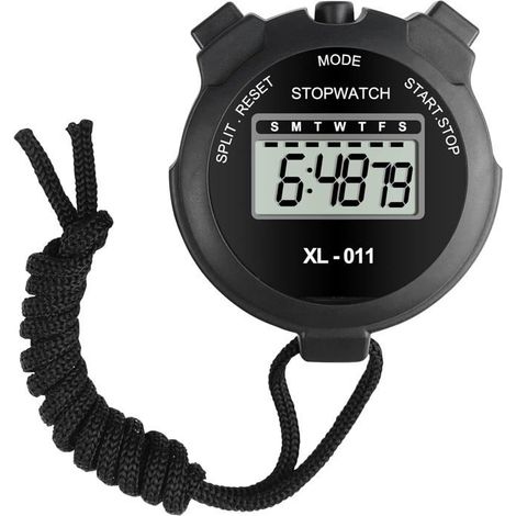 2PCS Chronomètre,Portatif Arbitre Chronomètres Minuteur,Compte à Rebours Timer Minuteur de Sport, Chronometre Enfant,Courir (1/4)