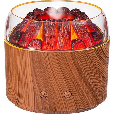 Vulkanflammen-Diffusor,Tragbarer 160-ml-Luftbefeuchter mit Nebelfunktion,beruhigender Dufttherapie,geräuschloses Aromatherapiegerät (1/5)