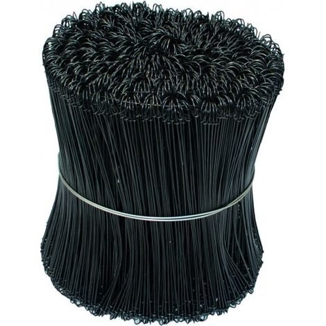 Taliaplast – Botte de 1000 liens acier recuit noir Ø 11/10e – Longueur 20 cm – Ligature armatures béton – Fixation gaines et sacs à gravats (1/2)