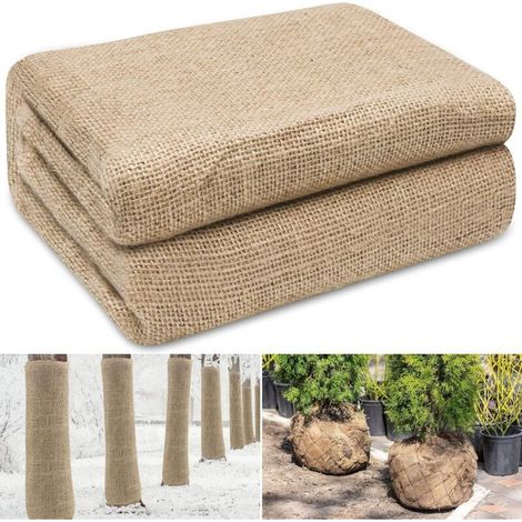 Toile de jute naturelle pour jardin, protection hiver des plantes et légumes contre le gel 40inx15ft