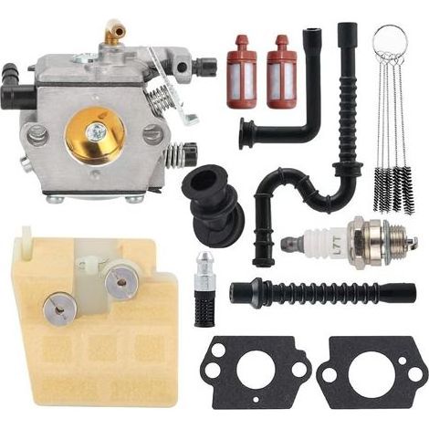 Hippotech 1121 120 1612 Vergaser für Stihl 026 MS260 MS240 MS 240 024 024AV 024S Kettensägen Vergaser für Walbro WT-194 WT-194-1 mit Luftfilter und Zündkerzen-Einstellset (1/5)