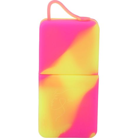 Moule rouleau de glace en silicone anti-poches, soulagement douleur, masseur visage soin peau, outil beauté pour yeux cou rouge et jaune. (1/5)