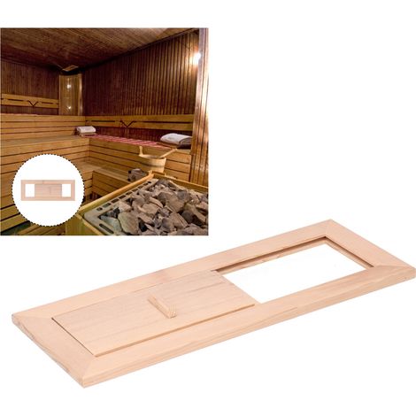 Évent De Sauna - Grille De Ventilation Réglable En Bois - Pour Salle De Vapeur Et Cabine À Chaleur Humide - 1 Pièce
