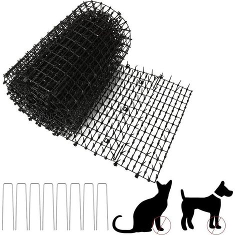 Tapis Anti Chat 400 x 30 CM Tapis Anti Chat avec 8 Pointes Tapis Anti Chien Noir Tapis Répulsif Chat Empêcher Animaux de S'approcher Tapis Picot Anti Chat pour Jardins Intérieurs et Extérieurs (1/5)