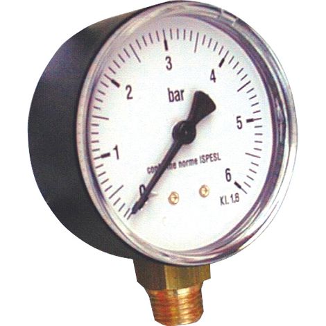 MANOMETRO PER AUTOCLAVE ATTACCO LATERALE 10.00 pz