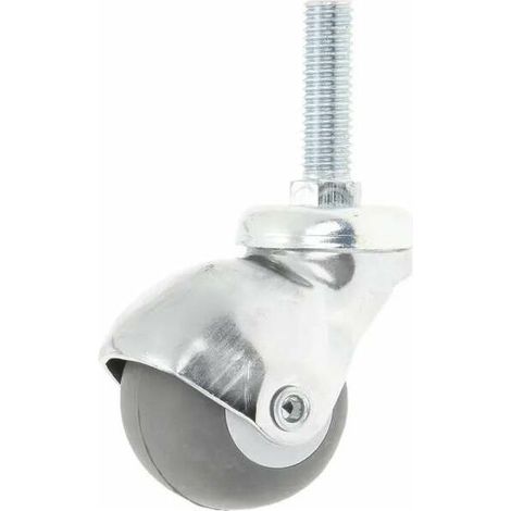 – Roue pivotante en polyuréthane 40mm – Charge 35kg – Pour meubles et chariots – Roue silencieuse et maniable