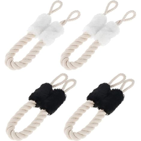 Lot de 4 butées de porte en corde pour protéger les poignées de porte et de fenêtre (1/5)