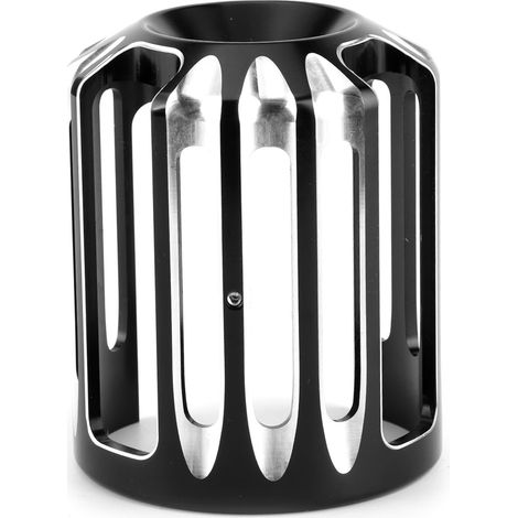 Couvercle de filtre à huile pour moto en aluminium CNC, style goutte d'eau, accessoire de grille d'huile pour machine, noir (1/5)