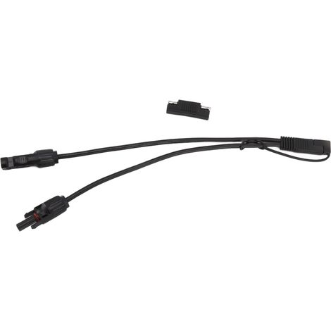 10AWG Solarmodul-auf-SAE-Adapterkabel, SAE-Solarverlängerungskabel für Autos und Motorräder, 0,35 m, Schwarz (1/5)