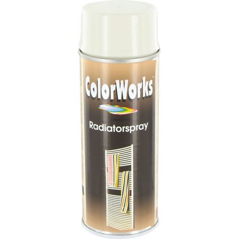 Satinierte Wasserbasis-Heizkörperfarbe Aerosol 400ml Elfenbeinweiß - Julien