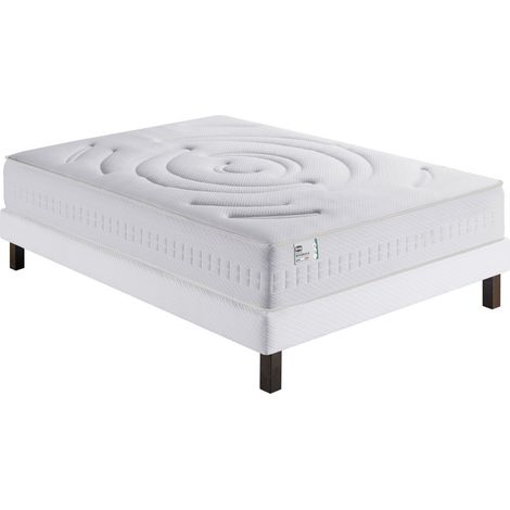 Matelas 100% ressorts et latex, accueil enveloppant - 180x200 cm - INFLUENCE-HYBRIDE (1/5)