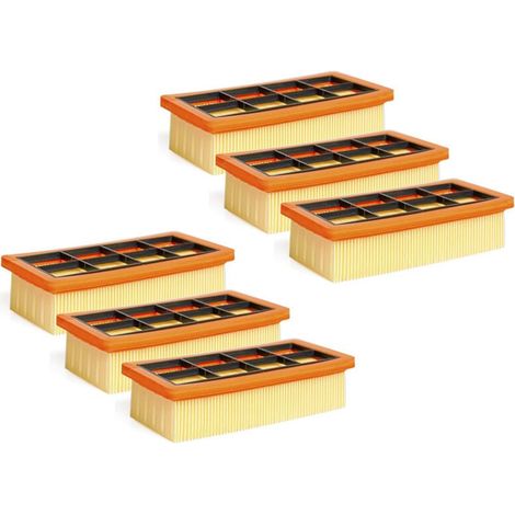 3 Pack Filtre plissé plat accessoire pour Kärcher les aspirateurs AD 3200, AD 3 Premium et AD 4 Premium,6.415-953.0, Filtre Aspirateur,Accessoire Aspirateur Karcher (1/5)