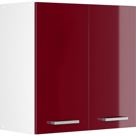 Elément haut de cuisine R-Line, Rouge brillant, 60cm, Vicco