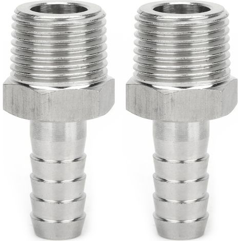 Stück BSPT 1/2"-Rohrverschraubung mit Außengewinde, Schlauchdichtung, Schnellkupplung (BSPT 1/2" - 8 mm) (1/5)
