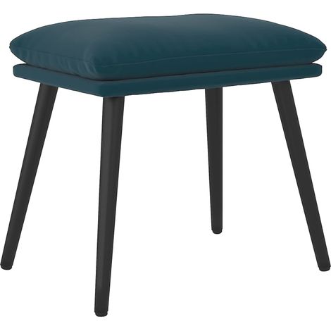 Fußhocker Blau 45x29,5x35 cm Samt vidaXL (1/5)