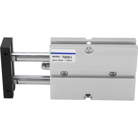 Doppeltwirkender Pneumatikzylinder, 2 Kolbenstangen, 30 mm Hub, 20 mm Bohrung, 0,1–1,0 MPa, 2 Achsen, Druckluftantrieb (1/5)