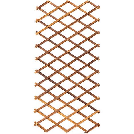 Treillis extensible en bois pour plantes grimpantes – Décoration murale durable pour terrasse et jardin – Ajustable 44 x 23 cm