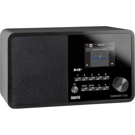Imperial DABMAN i150 Radio de table Internet Internet, DAB+, FM USB, WiFi, LAN, radio internet noir (1/6)