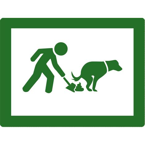 Bitte Hundekot entfernen – Schild (20 x 28 cm)