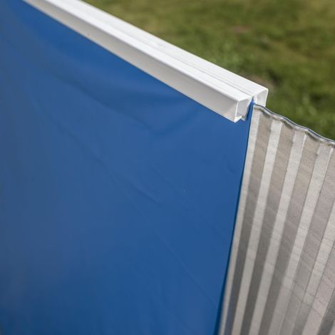 Liner PVC imperméable Piscine Ovale 700x450x120 cm Bleu Accroche (1/5)