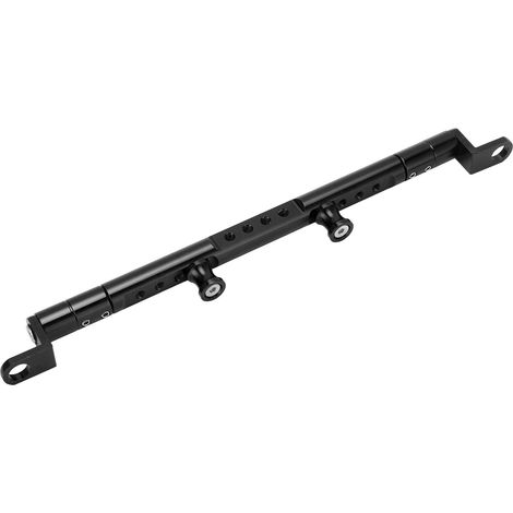Porte-bagages d'extension multifonctionnel pour moto, en alliage d'aluminium, universel, pour haut-parleur et chronomètre, noir (1/5)