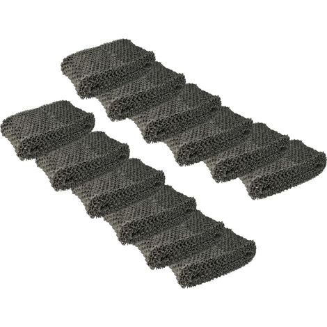 vhbw 12x filtri compatibile con Philips HU4816/10 umidificatori, purificatori d'aria - In spunlace, grigio
