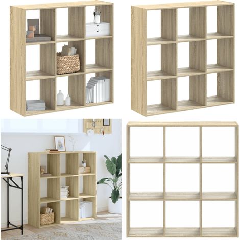 Bücherregal Sonoma-Eiche 102x32x102 cm Holzwerkstoff - BucheRegal - Holzregal - Bücherstand - Aufbewahrungssystem - Wohnen - Home & Living (1/5)