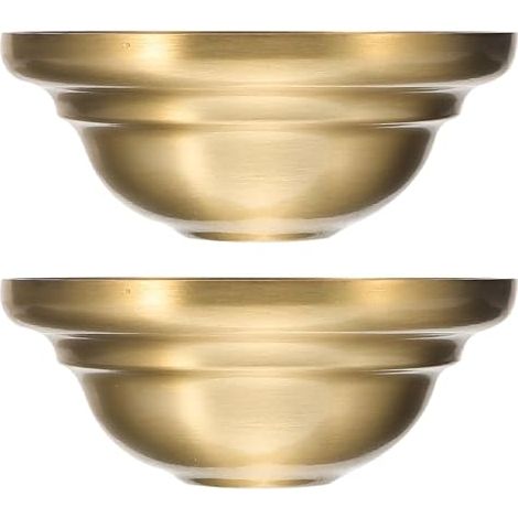 Set of 2 Pure Brass Ceiling Plate Lamp Base for Suspension Ceiling Cover Gold Hanging Plate Chandelier Accessory for Living Room and Dining Room (1/5)