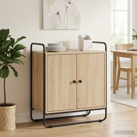 Aparador Roble Sonoma 68 x 35 x 75 cm Madera de ingeniería (1/4)