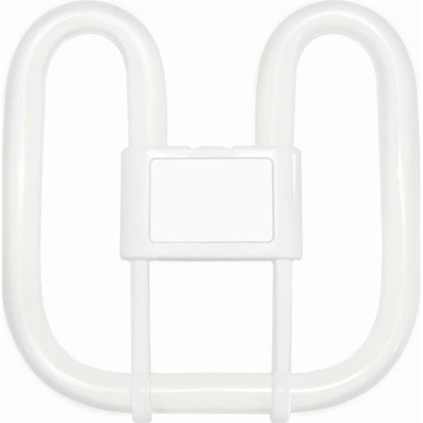 GR10q 4-Pin-Glühbirne, 28W, warmweißes Licht 3500K, 2000 Lumen, 2D quadratische Kompaktleuchtstofflampe CFL, 4-Pin-Glühbirne, 220V AC, GR10q DD flache Schmetterlingsglühbirne. (1/5)
