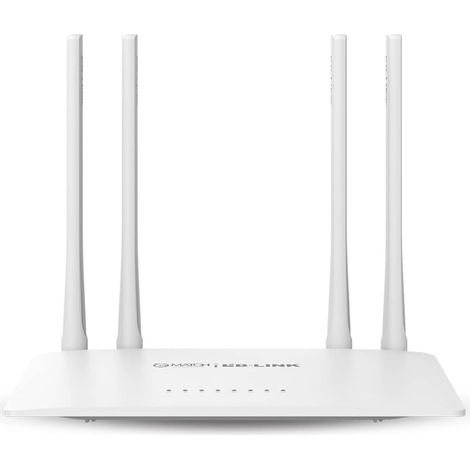 Routeur sans fil double bande LB-LINK - 300 Mbps + 867 Mbps - 4 antennes 6 dBi - Blanc (1/4)