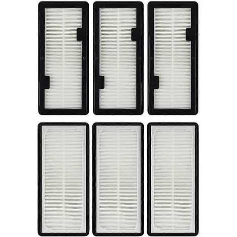 Lot de 6 filtres HEPA de rechange lavables pour aspirateurs SAMSUNG Jet Bot AI+ et Jet Bot+, compatibles avec le robot VR30T85513W/AA. (1/5)