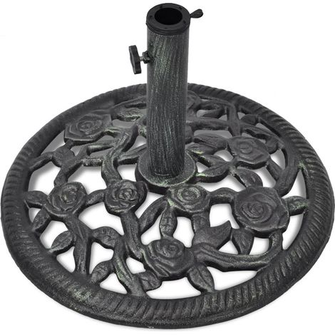 Base per ombrellone in ghisa 35/38/48 mm 12 kg 48 cm nero 2202094
