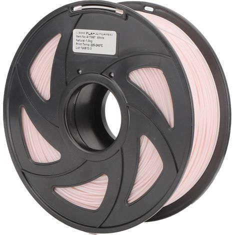 Filament PLA couleur chair, aspect soie, pour imprimante 3D, 1,75 mm, 1 kg. (1/4)