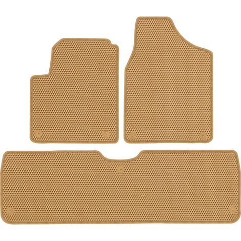 VW Sharan I 5 places (1998-2010). Tapis de sol dédiés - EVA beige alvéolé (1/5)