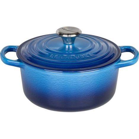 Le Creuset Signature Bräter rund 18 cm blau