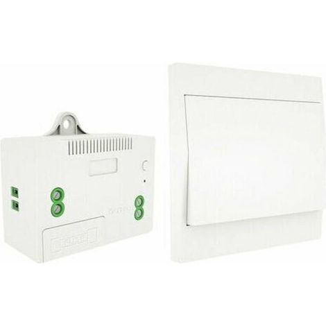 110-230V Interrupteur d'éclairage sans fil et kit de récepteur Interrupteur auto-alimenté Télécommande Luminaire, 1 interrupteur et 1 récepteur-Fei Yu (1/5)