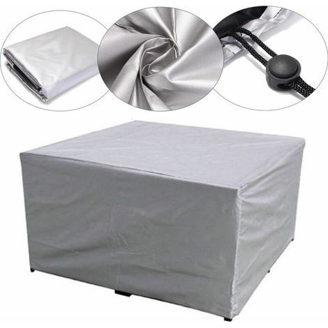 Silver Outdoor Garden Furniture Cover, Waterproof Garden Table and Chair Cover, Dustproof Cover, 242162100cm (1/5)