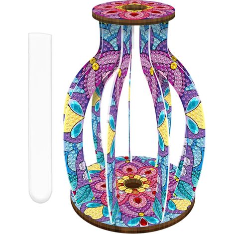 Vase de peinture en strass pour adultes, fournitures décoratives faites à la main pour femmes, hommes, adolescents, débutants, (1/5)