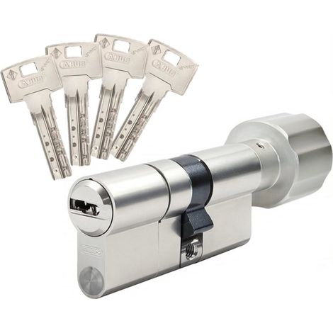 Abus – Barillet porte à bouton Bravus 4000 MX – Très haute sécurité – Anti perçage, anti crochetage, anti arrachement – 3 clés réversibles (1/4)