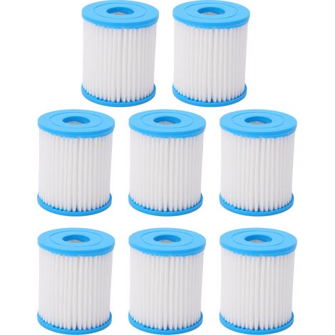 8 Pcs Pool Filter Cartridge Strong Filtration Ability Heavy Duty Polyester Reusable Swimming Pool Filter (1/5)