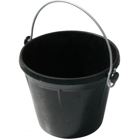 Seau en caoutchouc armé 12 litres oreilles extérieures - SOFOP (1/4)